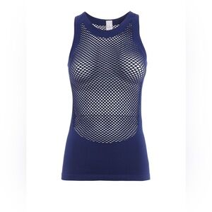 Adidas x Stella McCartney Blue Mesh Performance Activewear Tank Top XS